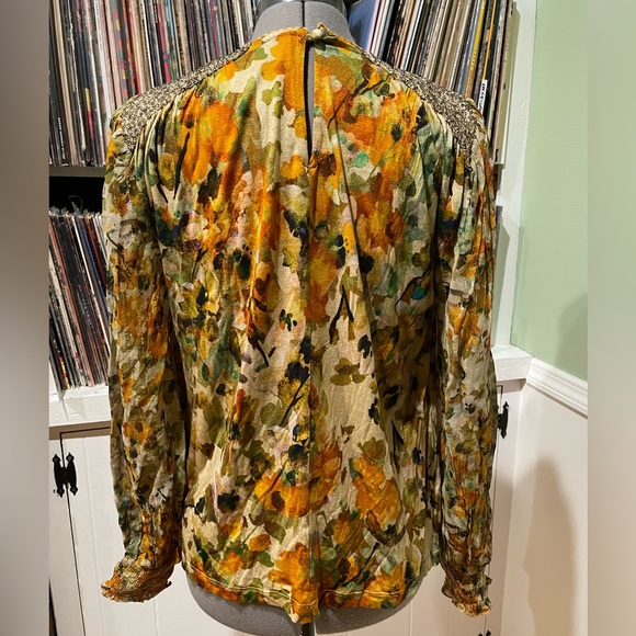 Anthropologie Bl-nk Sequin-Embellished Blouse - Picture 6 of 7